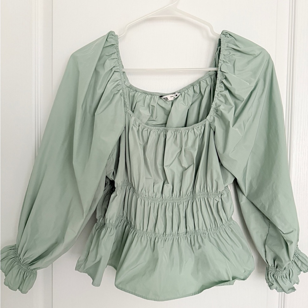 Zara Mint Green Top